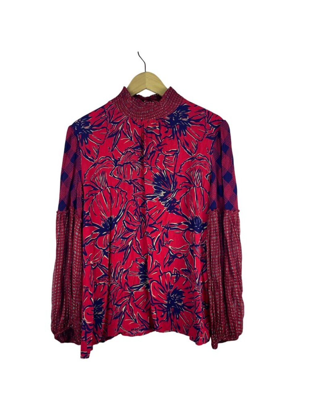 Blank Bl^nk London x Anthropologie "Vivant" Peasant Blouse Women's Large Boho